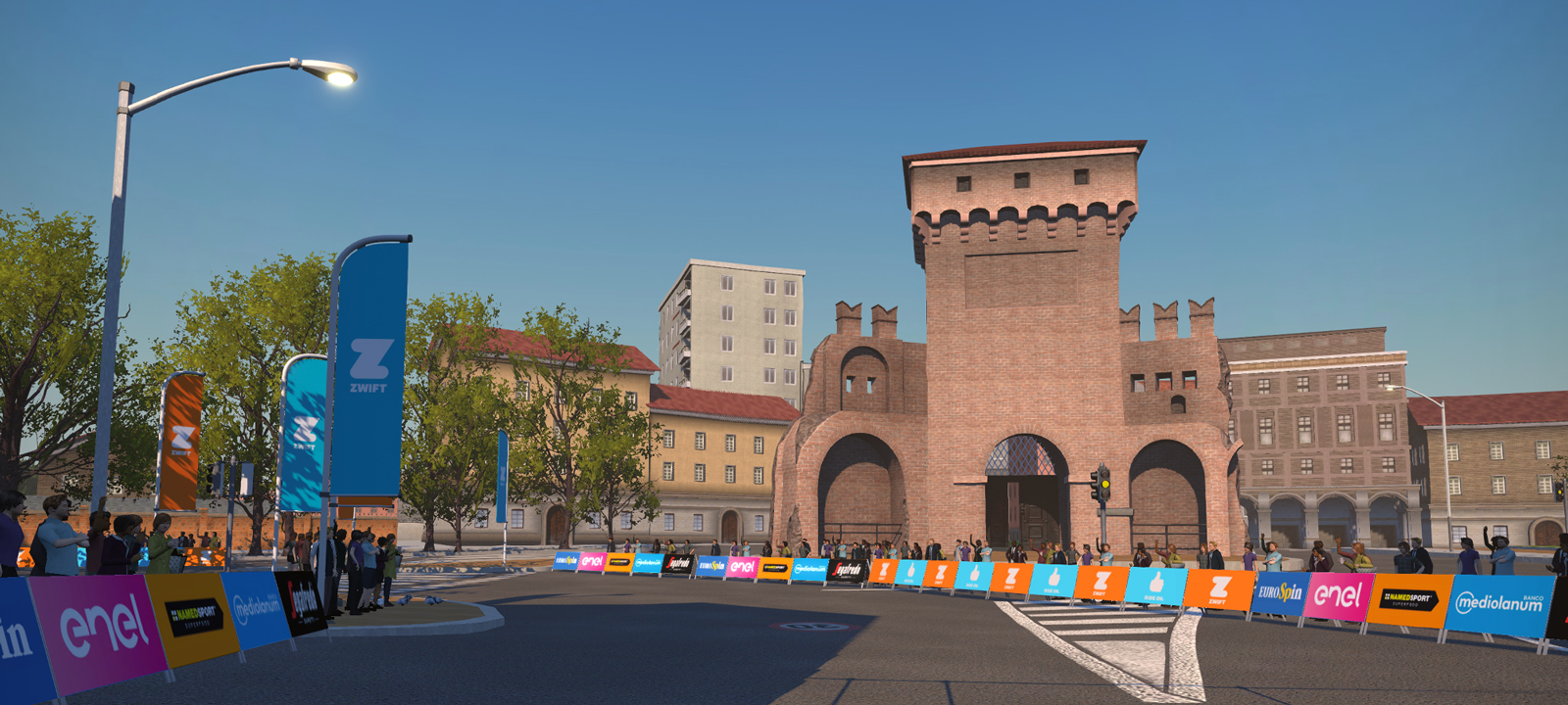 Elite in Bologna for the ZwiftGiro event