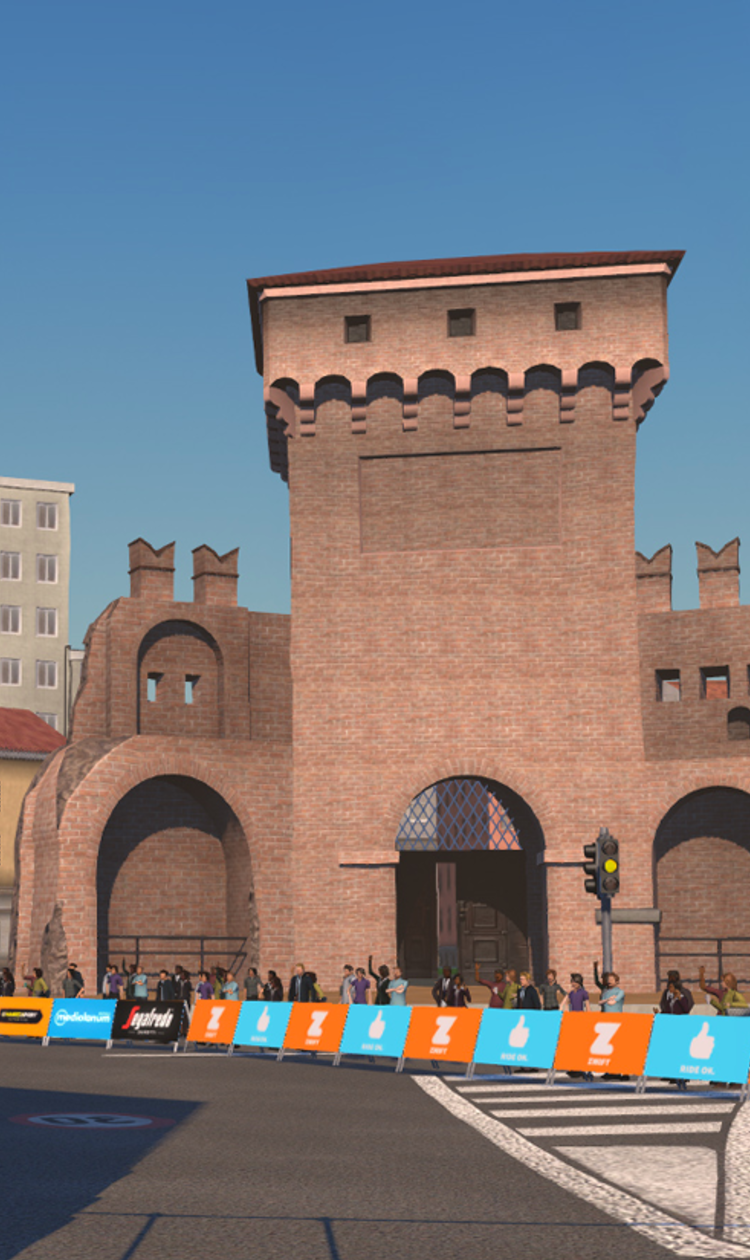 Elite in Bologna for the ZwiftGiro event