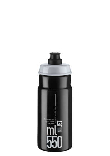 Elite Jet Plus Borraccia Sportiva 950ml - Nero/Grigio, Biodegradabile E Senza BPA, Ideale Per Ciclismo E Sport - Foto 4